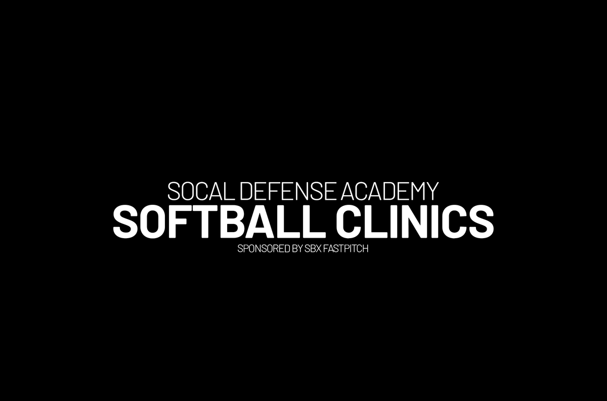 SBX Fastpitch Sponsors SoCal Defense Academy Softball Clinics