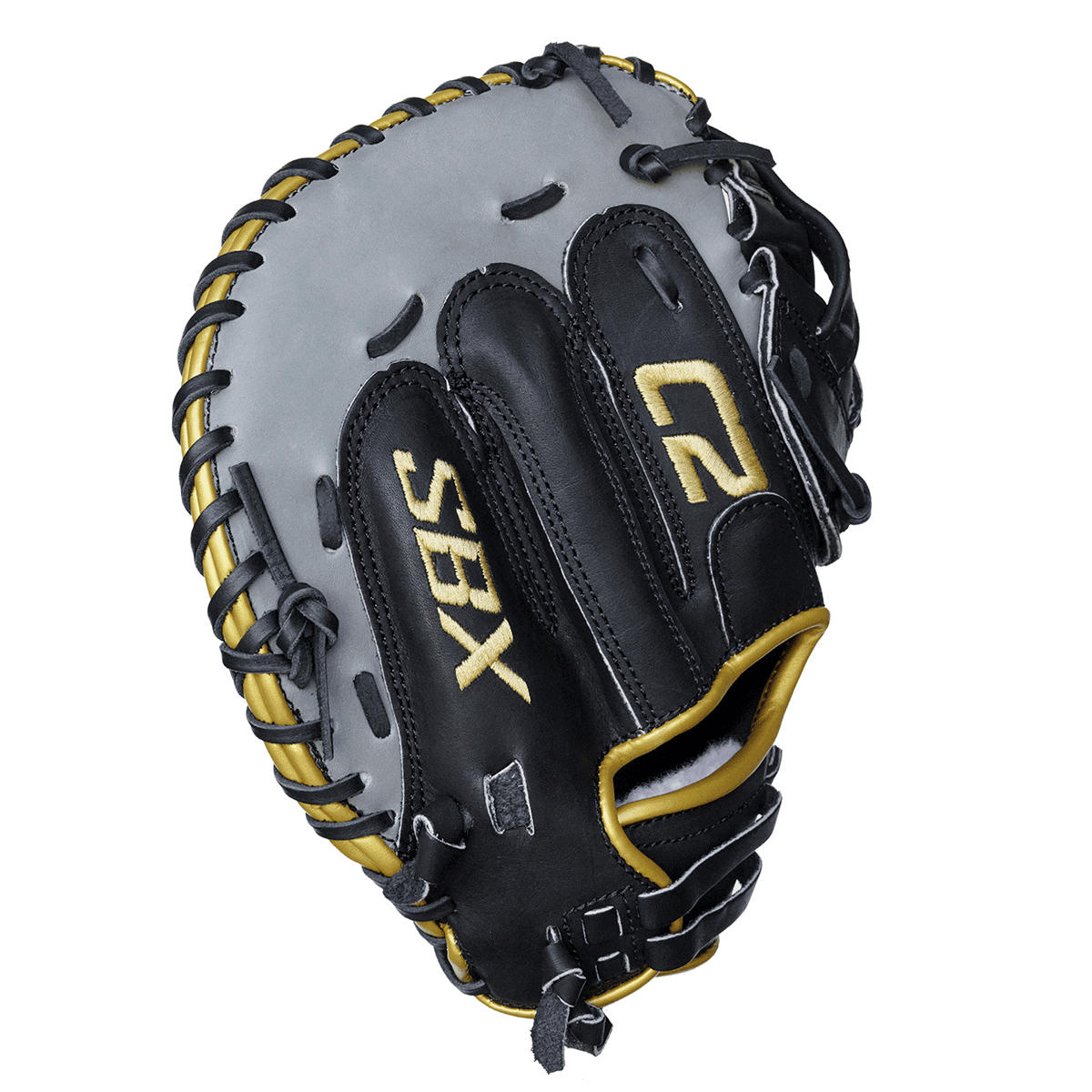 SBX ProHide C2 33" Fastpitch Catcher's Mitt - Black Gray Gold