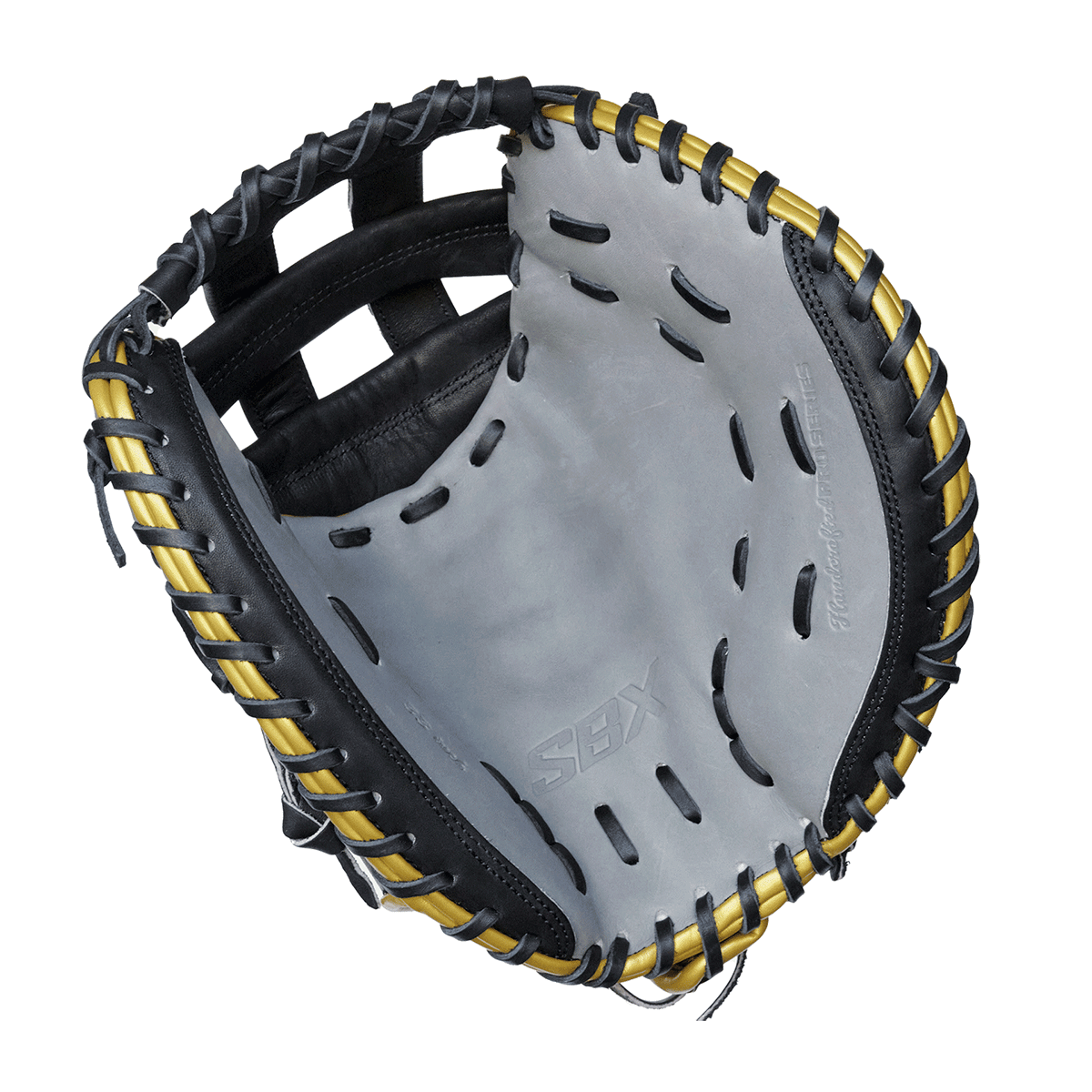 SBX ProHide C2 33" Fastpitch Catcher's Mitt - Black Gray Gold