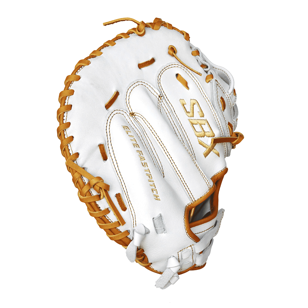 SBX SoftHide M2 33" Fastpitch Catcher's Mitt - White Caramel