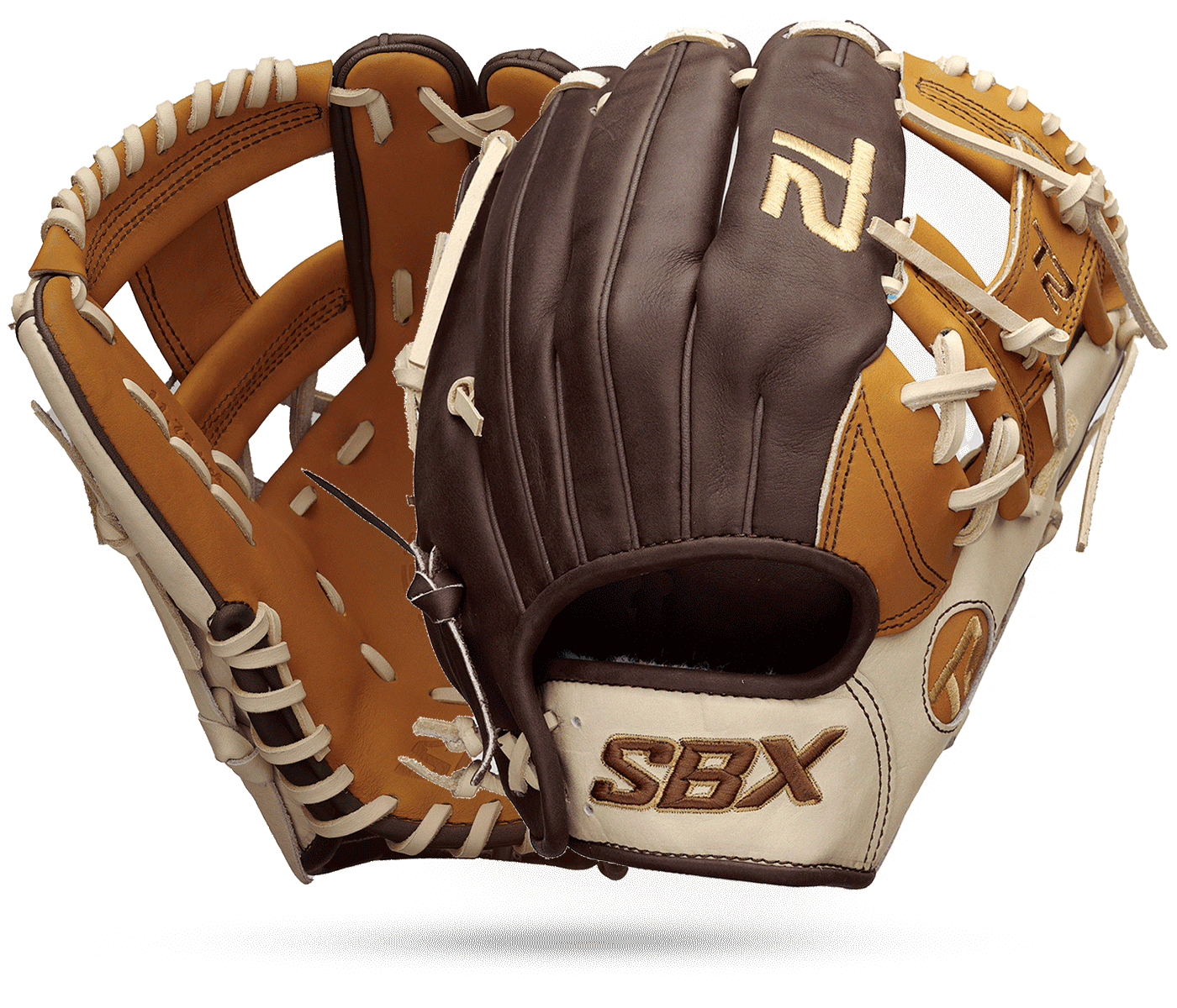 SBX T2 Pro Series SS Brown Blonde Caramel Fastpitch Infield Glove