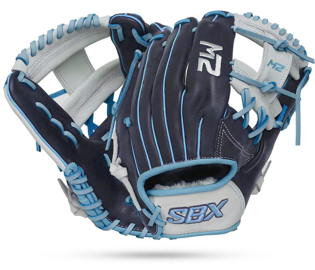 2026 SBX SoftHide M2 Fastpitch Infield Glove - Arctic Ocean
