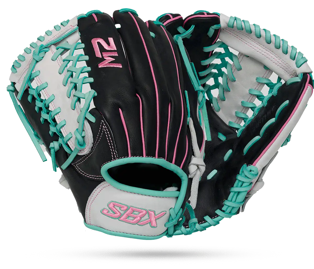 2026 SBX Softhide M2 12" Fastpitch Utility Glove - Glacier Black - Left Hand Throw