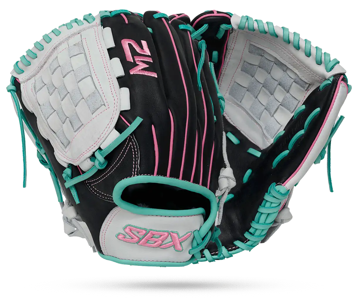 2026 SBX Softhide M2 12" Fastpitch Utility Glove - Glacier Black - Left Hand Throw