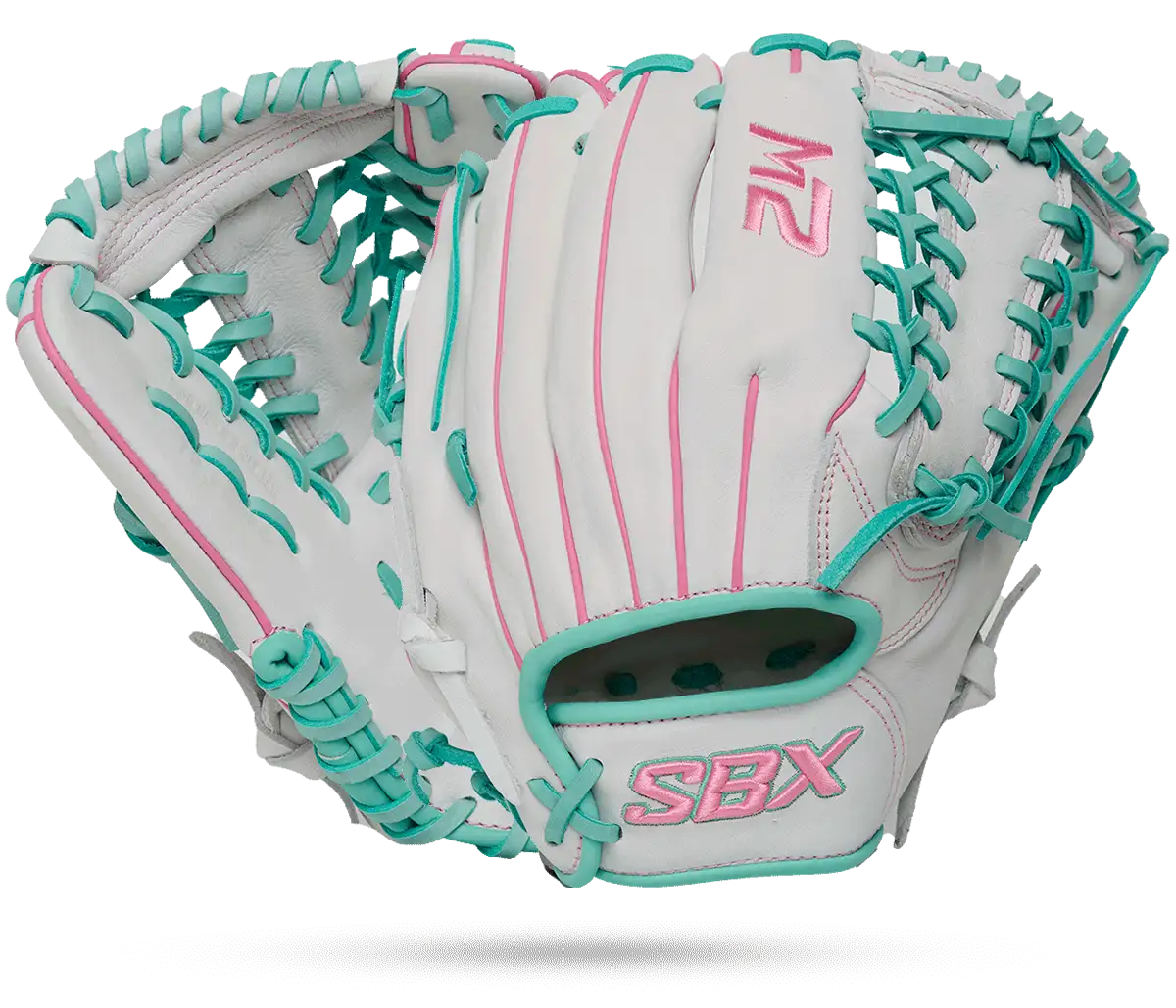2026 SBX Softhide M2 12" Fastpitch Outfield Glove - Glacier White