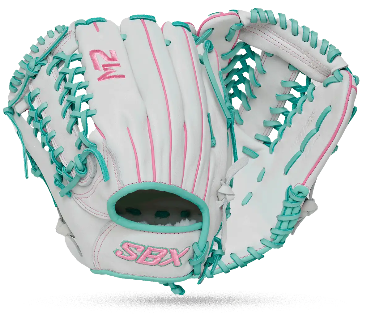 2026 SBX Softhide M2 12" Fastpitch Outfield Glove - Glacier White - Left Hand Throw