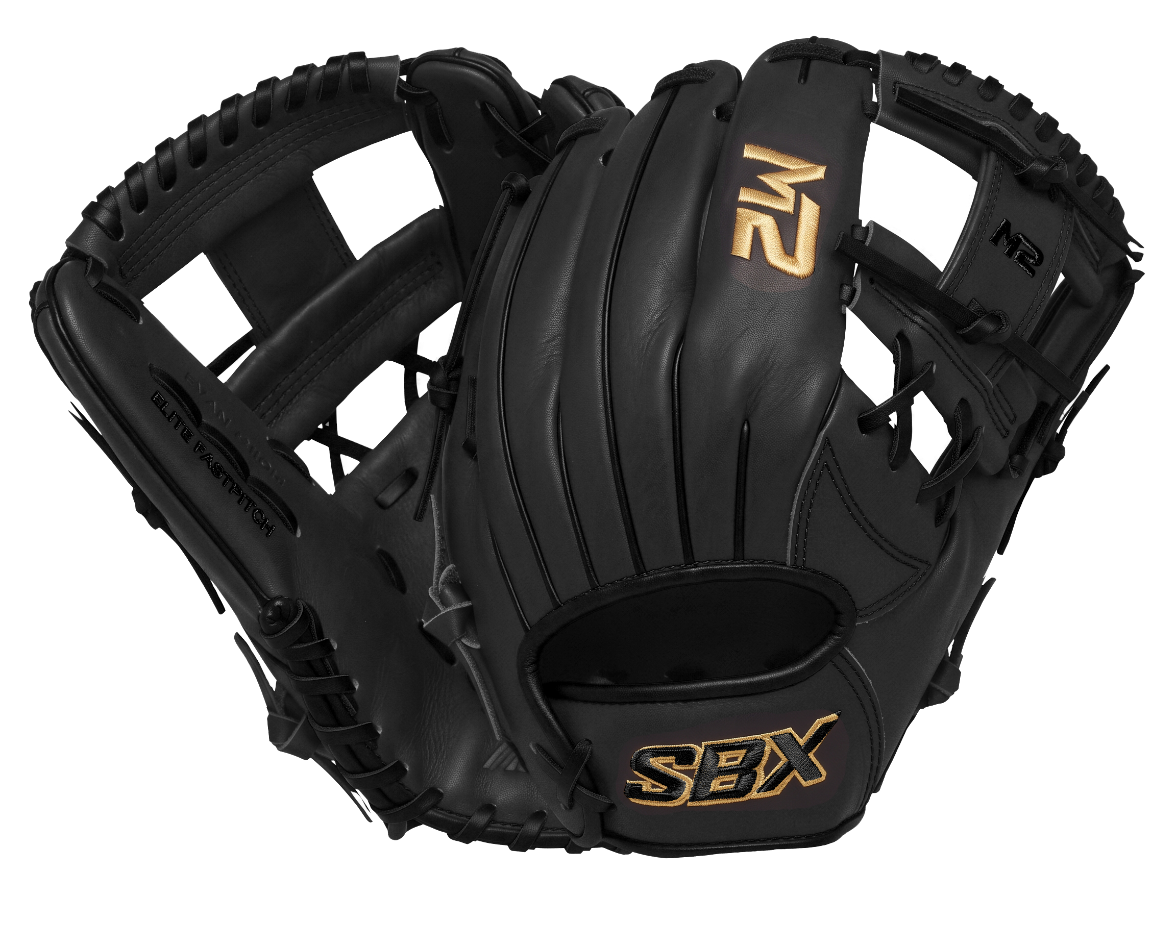 2027 SBX SoftHide M2 Fastpitch Infield Glove - Classic Black