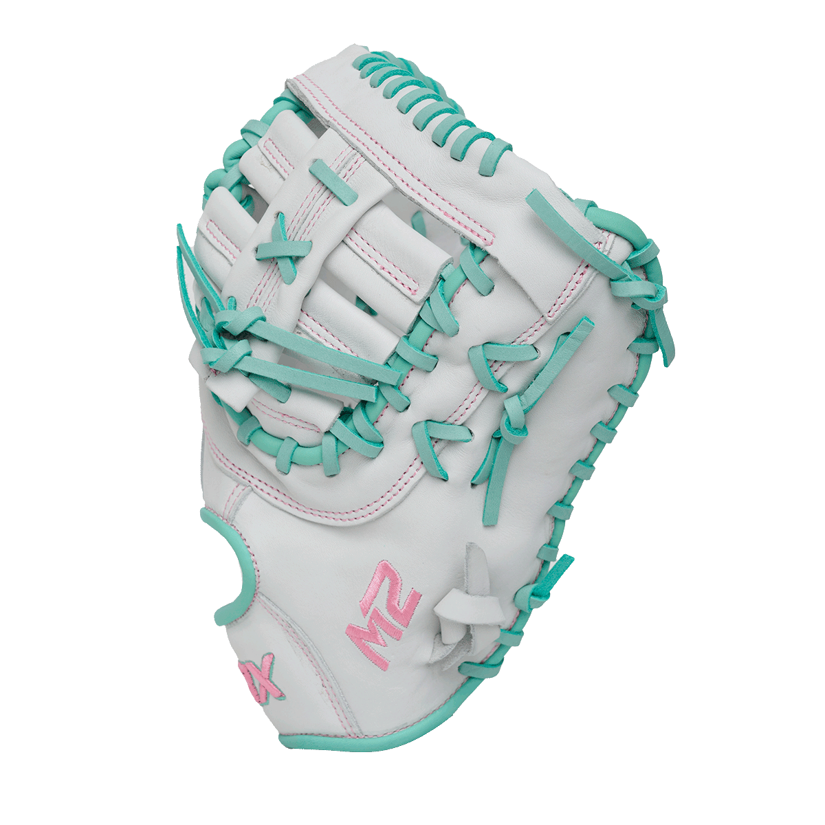 2026 SBX SoftHide M2 First Base Mitt - Glacier White
