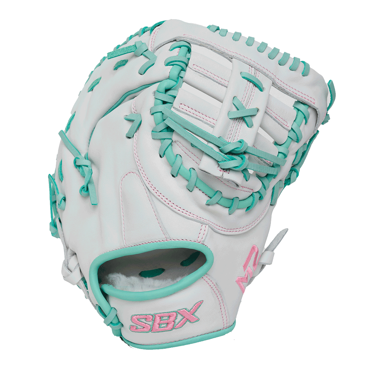 SBX Glacier Whites M2 Softhide Elite Series Fastpitch First Base Glove