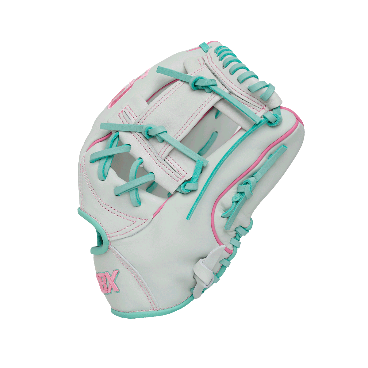 SBX Glacier White M2 SoftHide Elite Series Fastpitch Infield Glove