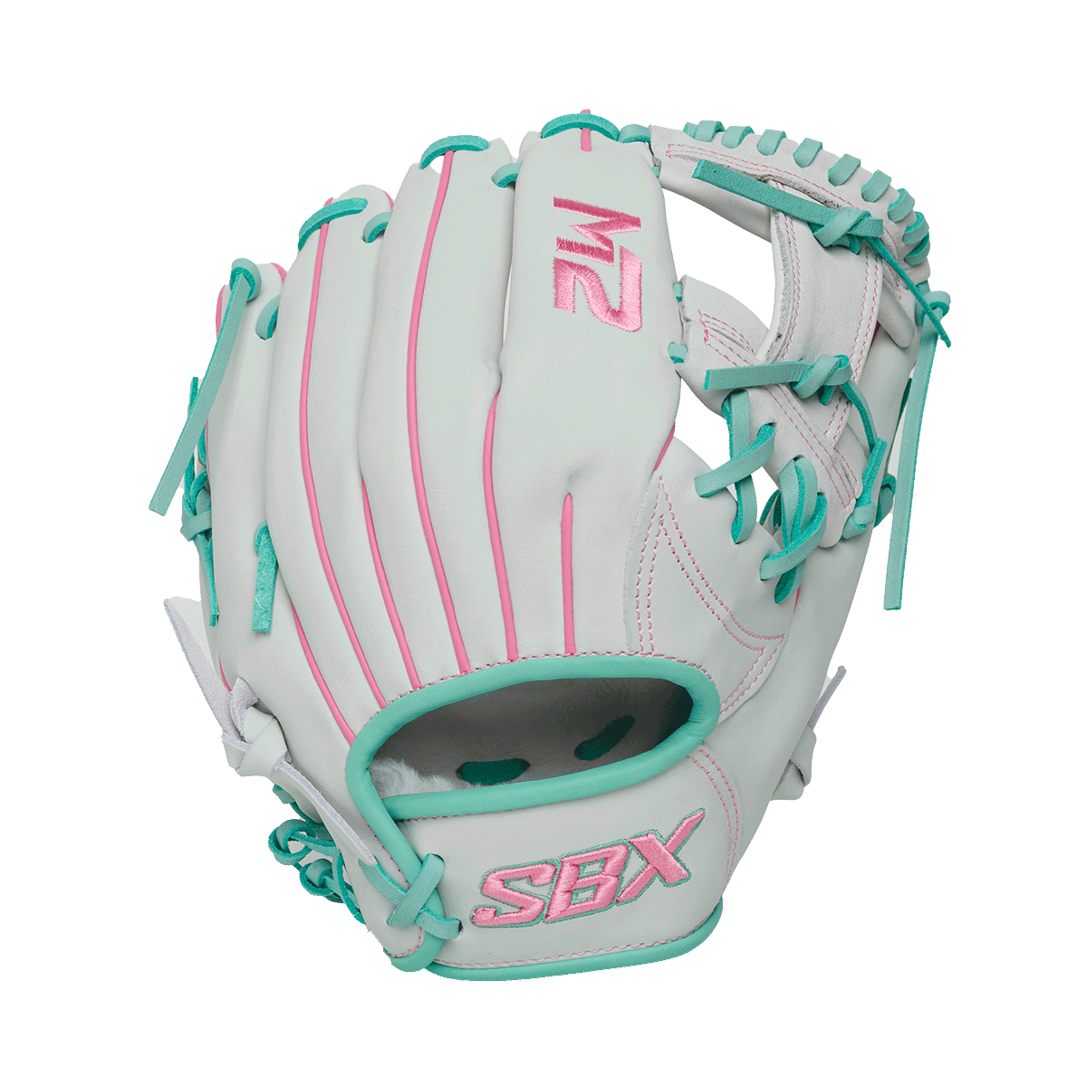 SBX Glacier White M2 SoftHide Elite Series Fastpitch Infield Glove