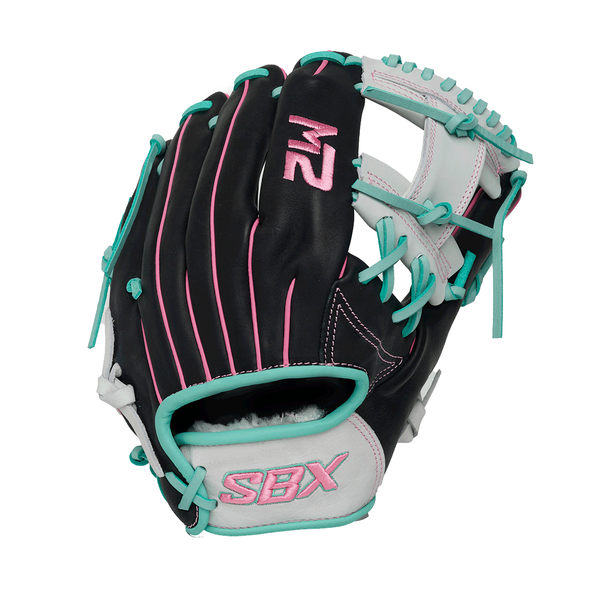 2026 SBX Softhide M2 Fastpitch Infield Glove - Glacier Black