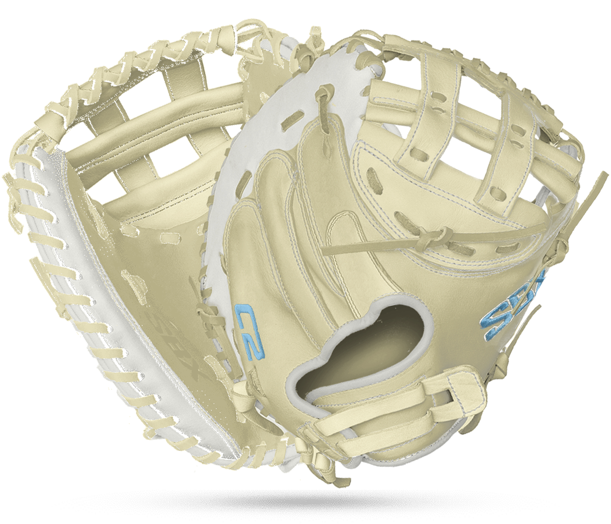2026 SBX ProHide C2 Fastpitch Catcher's Mitt - Arctic Sand