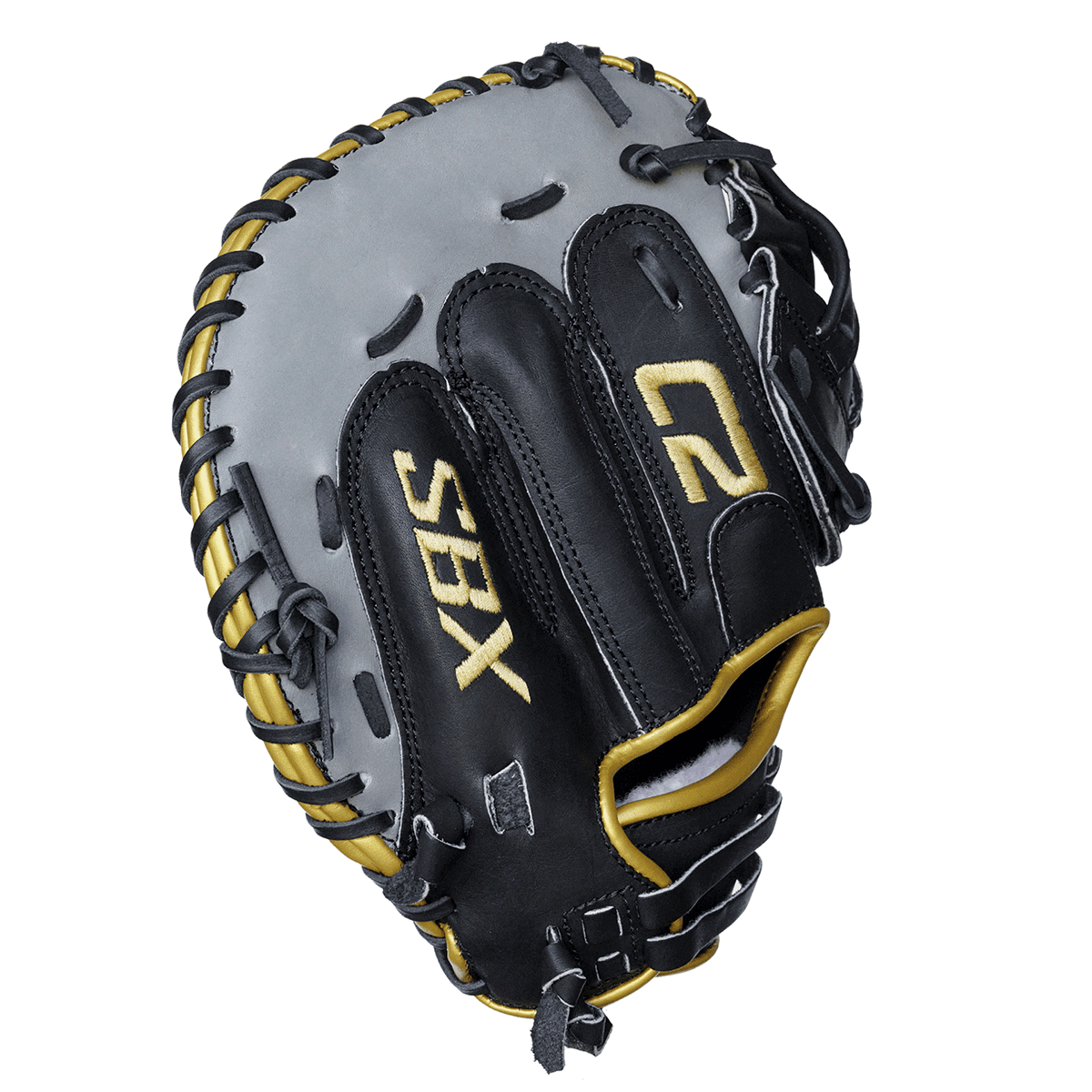 SBX C2 Pro Series Black Gray Gold 33" Fastpitch Catchers Mitt