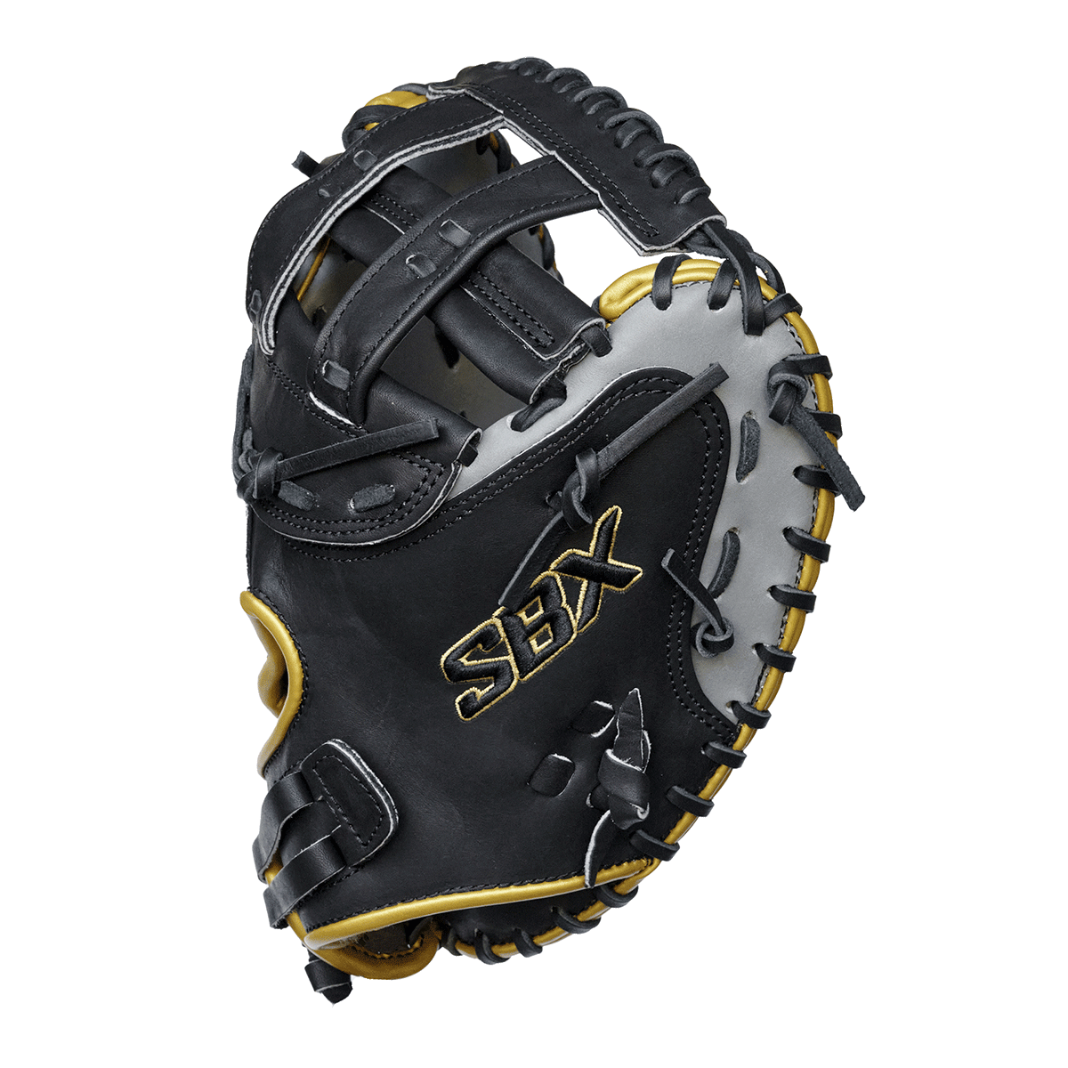 SBX C2 Pro Series Black Gray Gold 33" Fastpitch Catchers Mitt