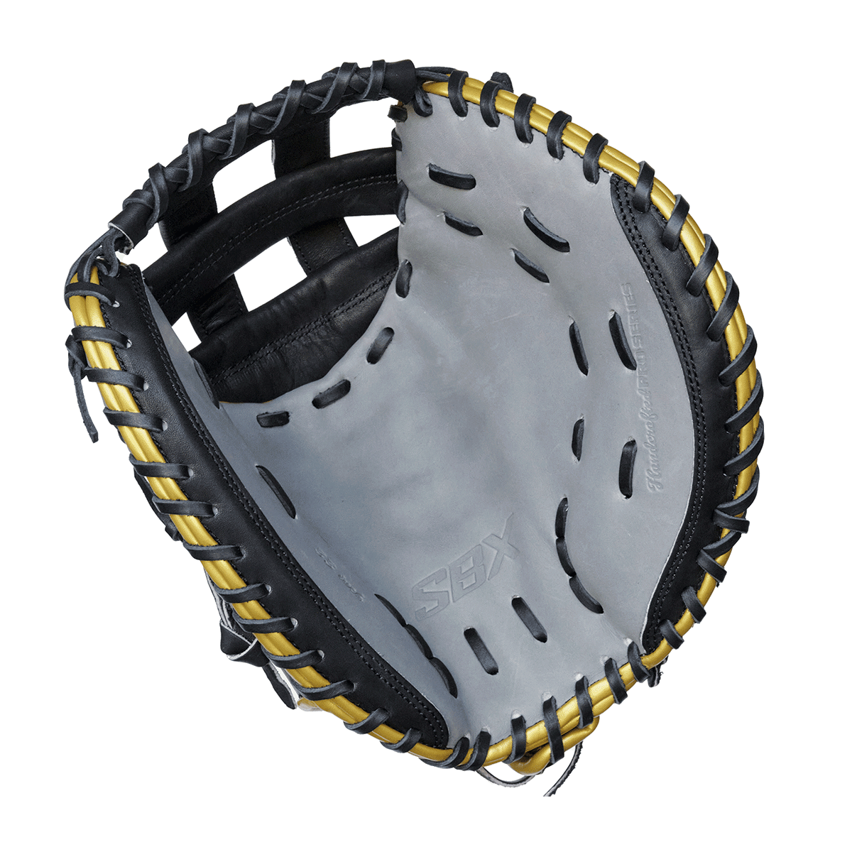 SBX C2 Pro Series Black Gray Gold 33" Fastpitch Catchers Mitt