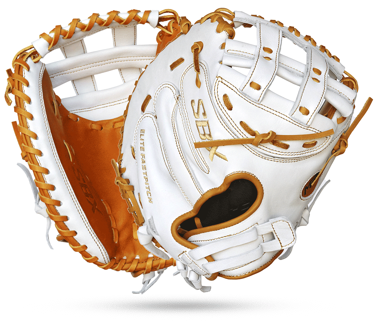 SBX M2 Elite Series White Caramel 33" Fastpitch Catchers Mitt