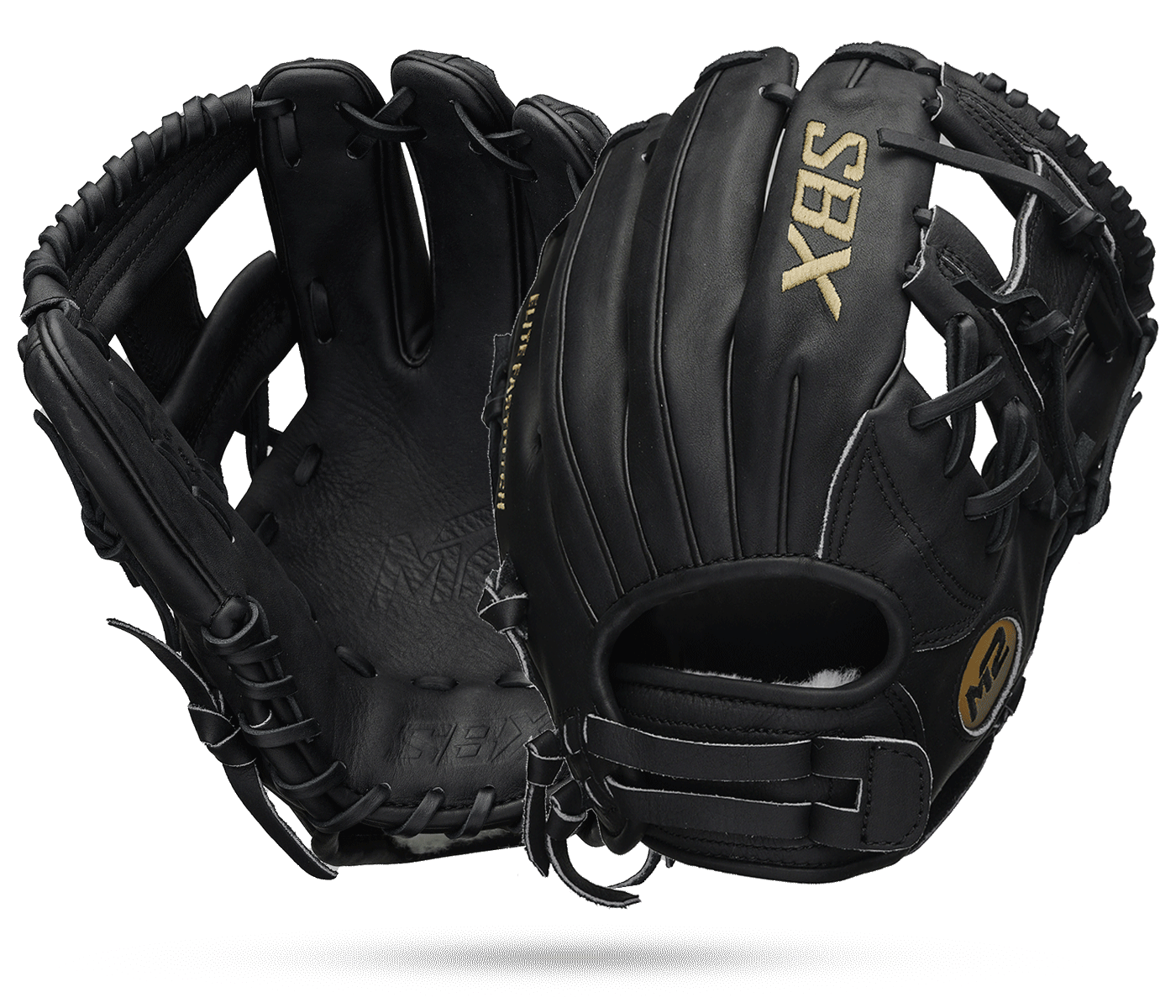 SBX M2 Elite Series Black 11.5" Fastpitch Infield Glove - Game Ready