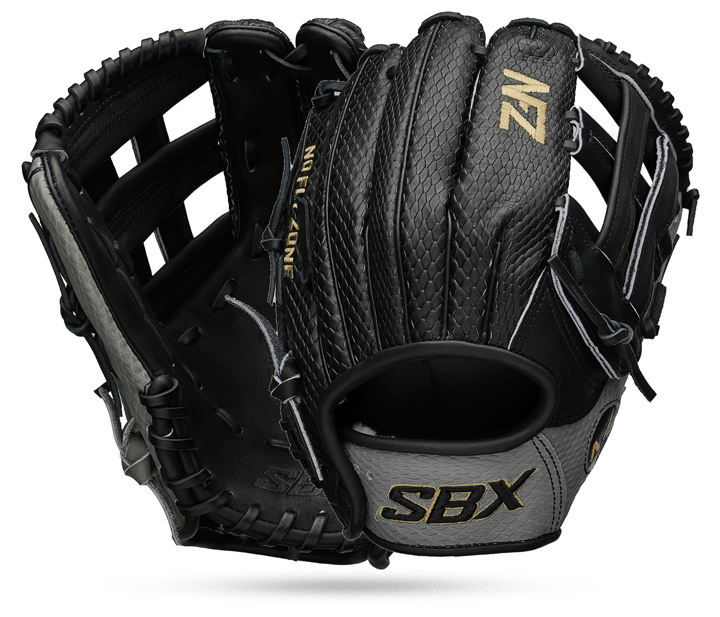 SBX NFZ Pro Series SS Gray/Black Fastpitch Outfield Glove