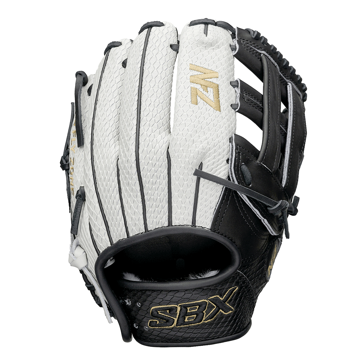 SBX NFZ Pro Series SS White/Black Fastpitch Outfield Glove