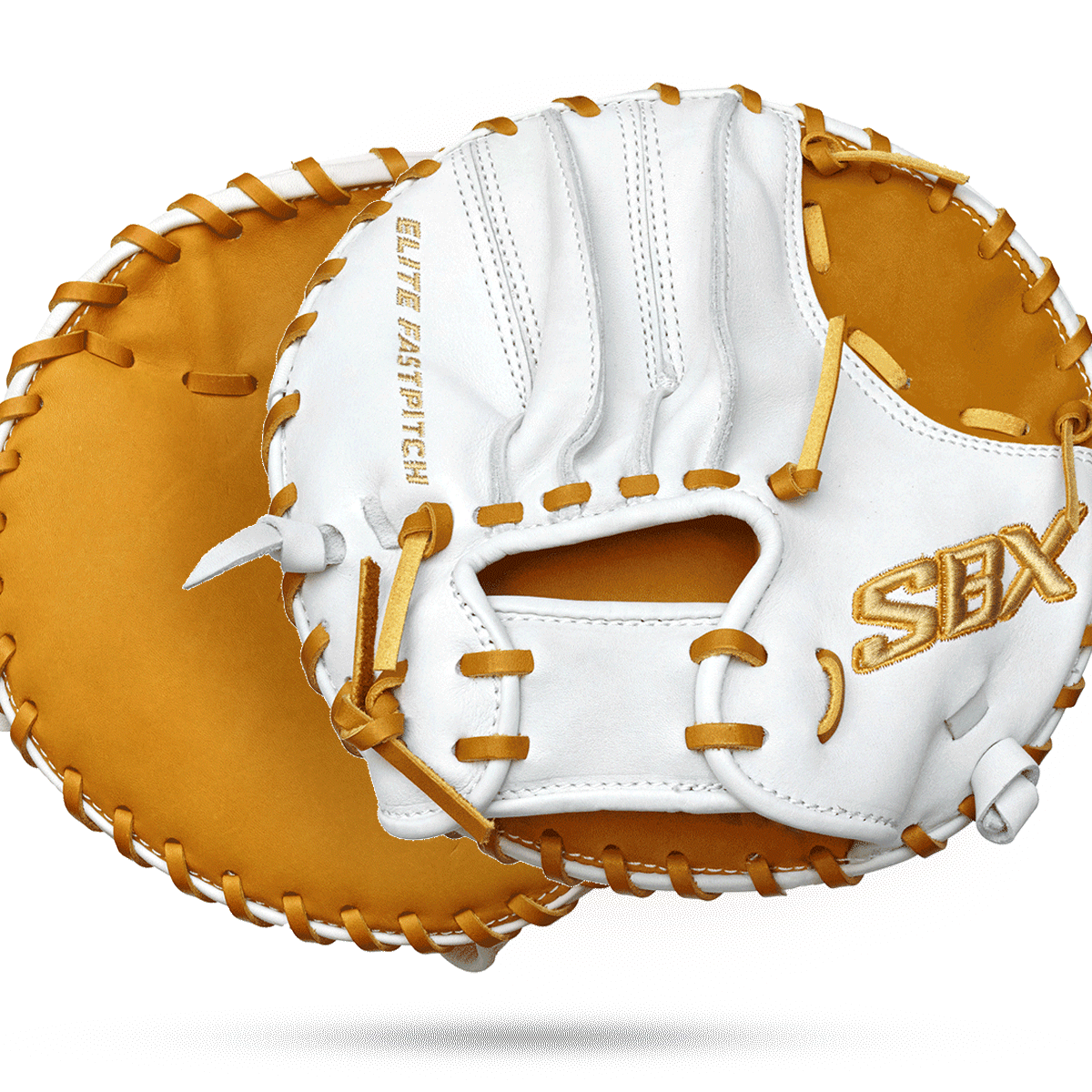 SBX Elite Fastpitch Pancake Training Glove - White Caramel