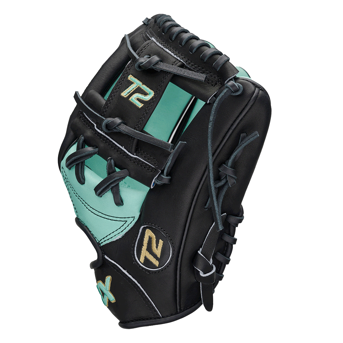 SBX T2 Pro Series Black Teal Fastpitch Infield Glove