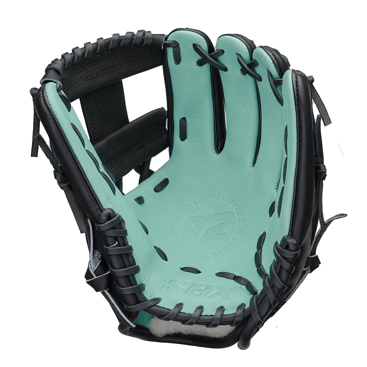 SBX T2 Pro Series Black Teal Fastpitch Infield Glove