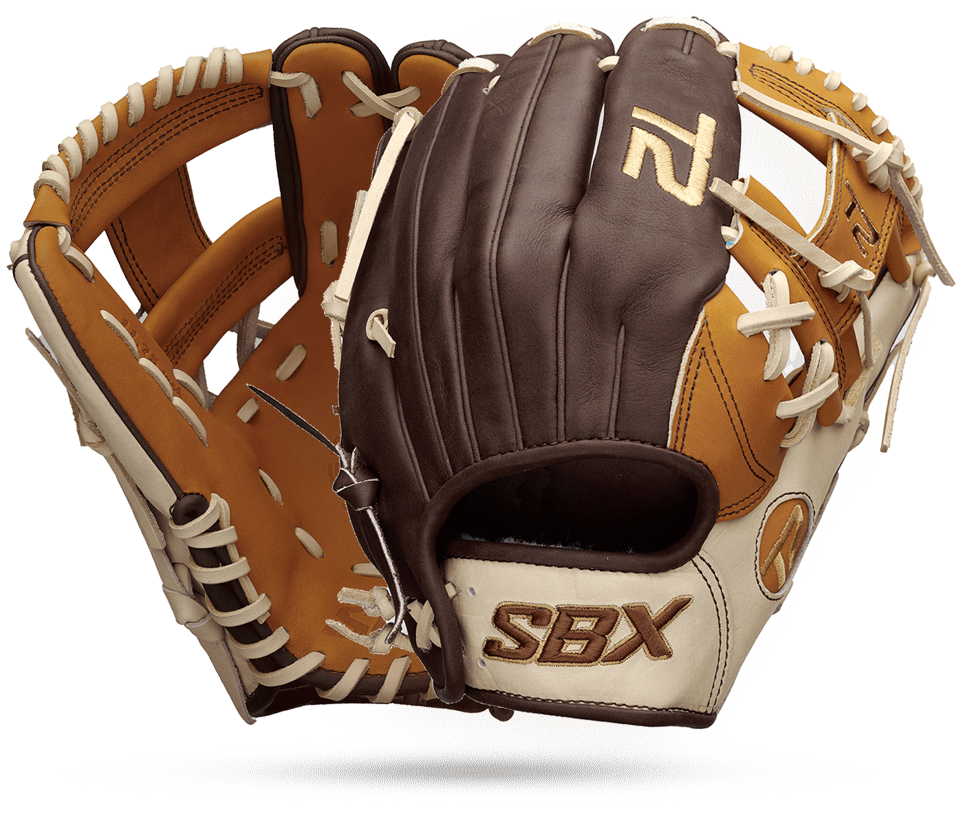 SBX T2 Pro Series SS Brown/Blonde/Caramel Fastpitch Infield Glove