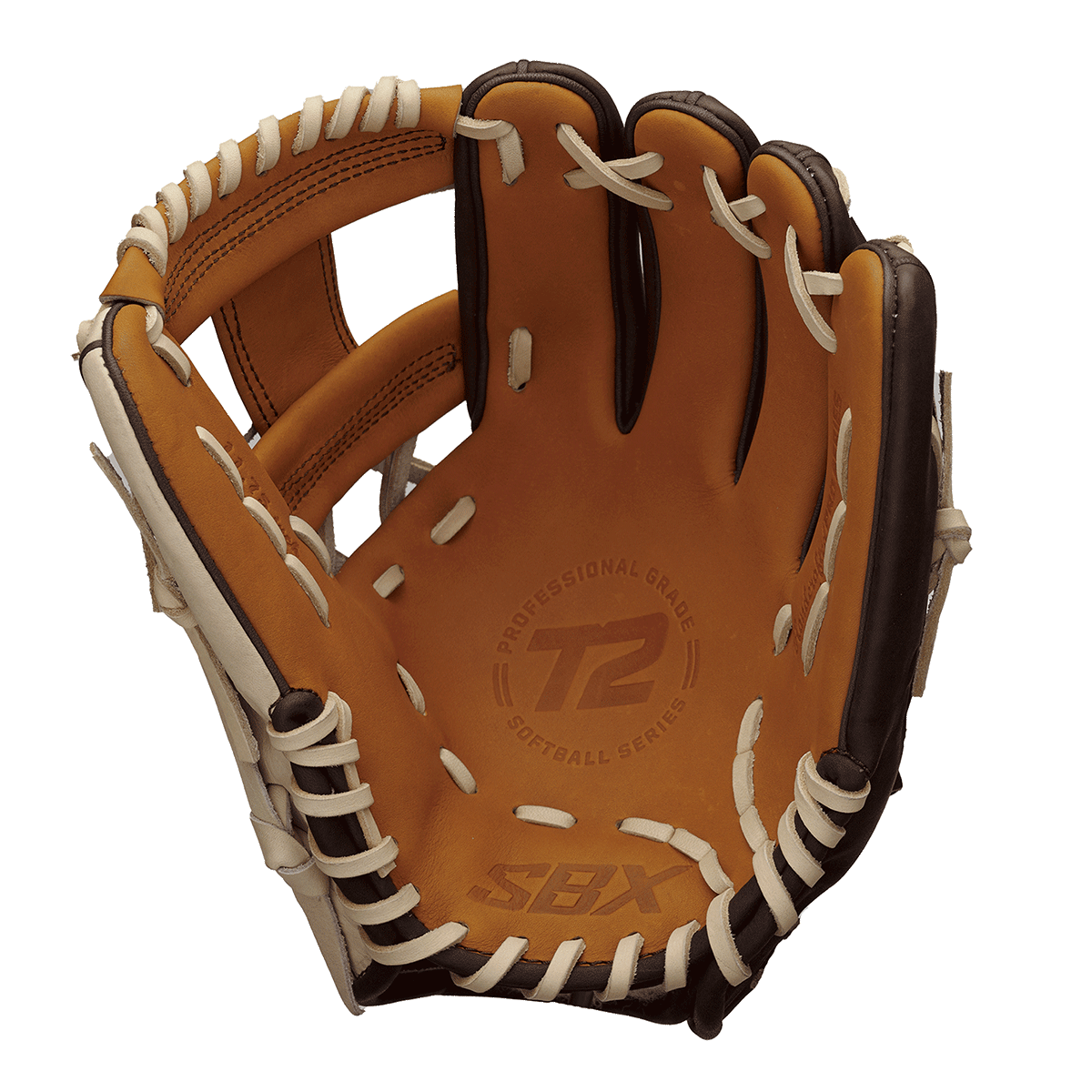 SBX T2 Pro Series SS Brown/Blonde/Caramel Fastpitch Infield Glove