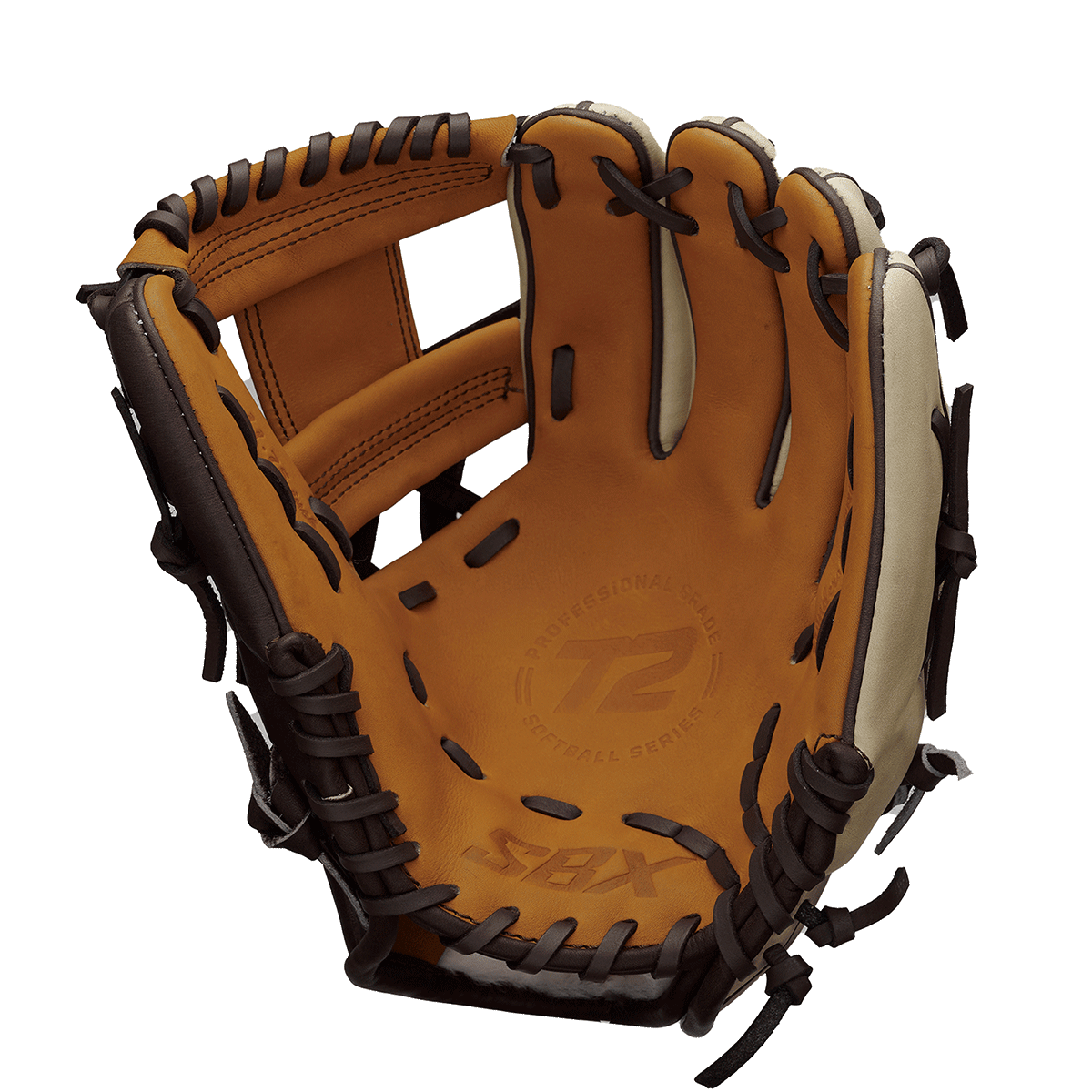 SBX T2 Pro Series SS Blonde/Brown/Caramel Fastpitch Infield Glove