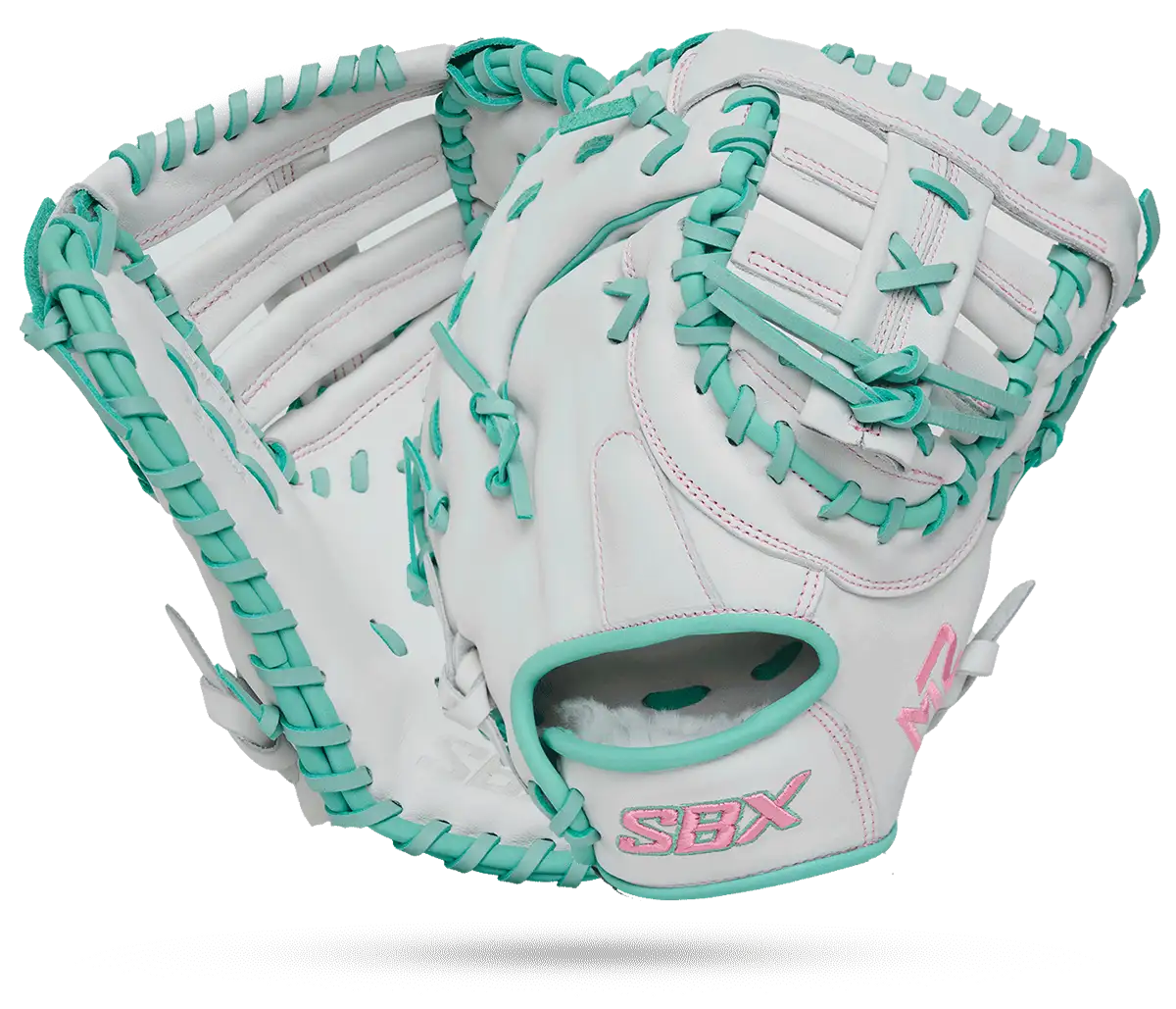 SBX Glacier Whites M2 Softhide Elite Series Fastpitch First Base Glove