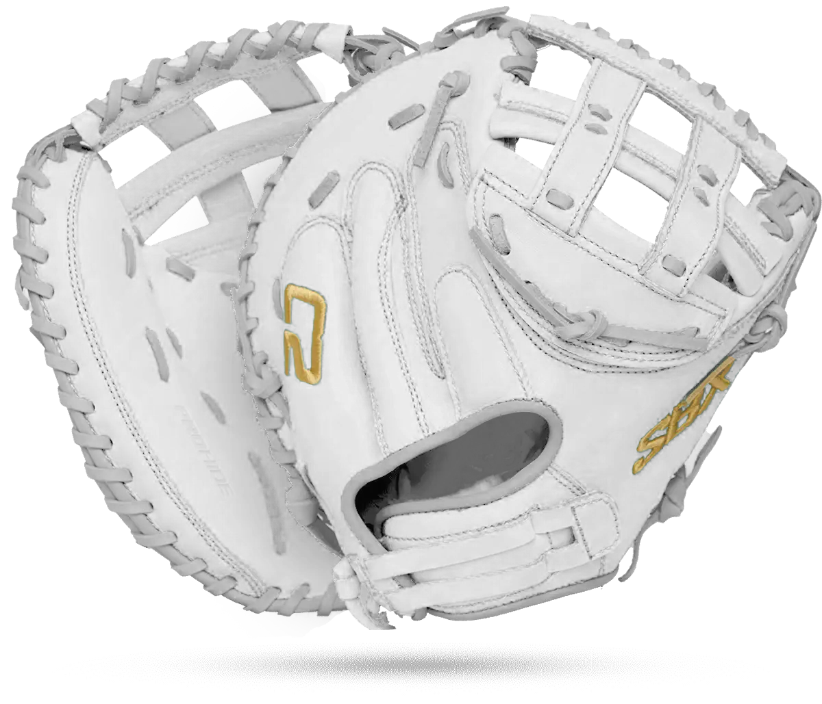 2026 SBX ProHide C2 Fastpitch Catcher's Mitt - Arctic Glimmer