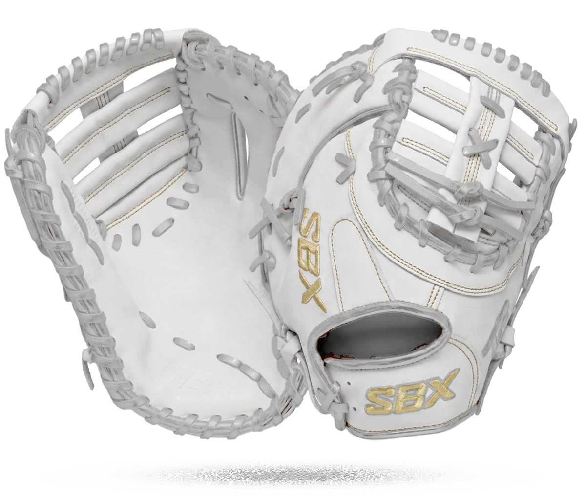 2026 SBX ProHide T2 Fastpitch First Base Mitt - Arctic Glimmer