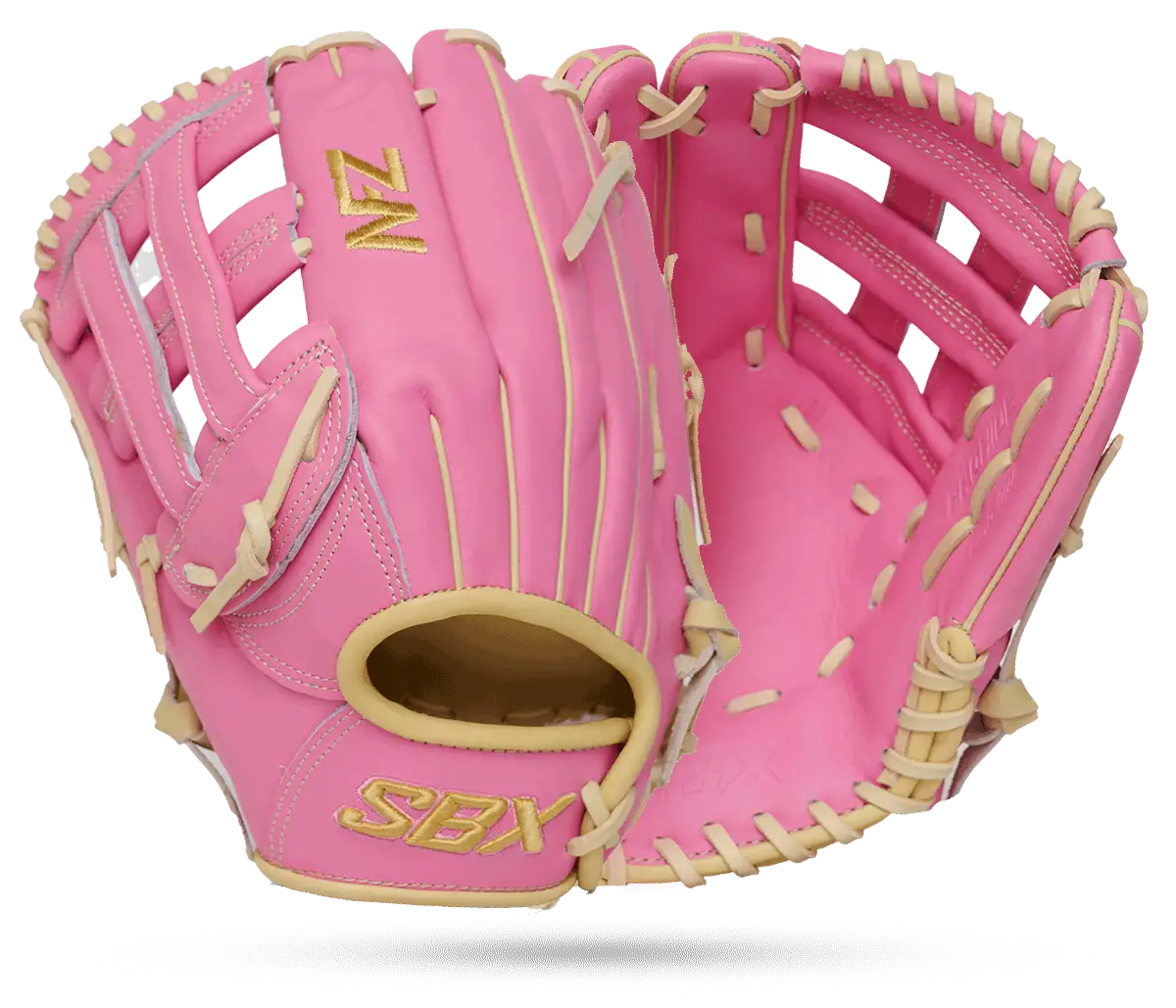 2025 Sandy Pink NFZ ProHide Series Outfield Fastpitch Glove - Left Hand Throw